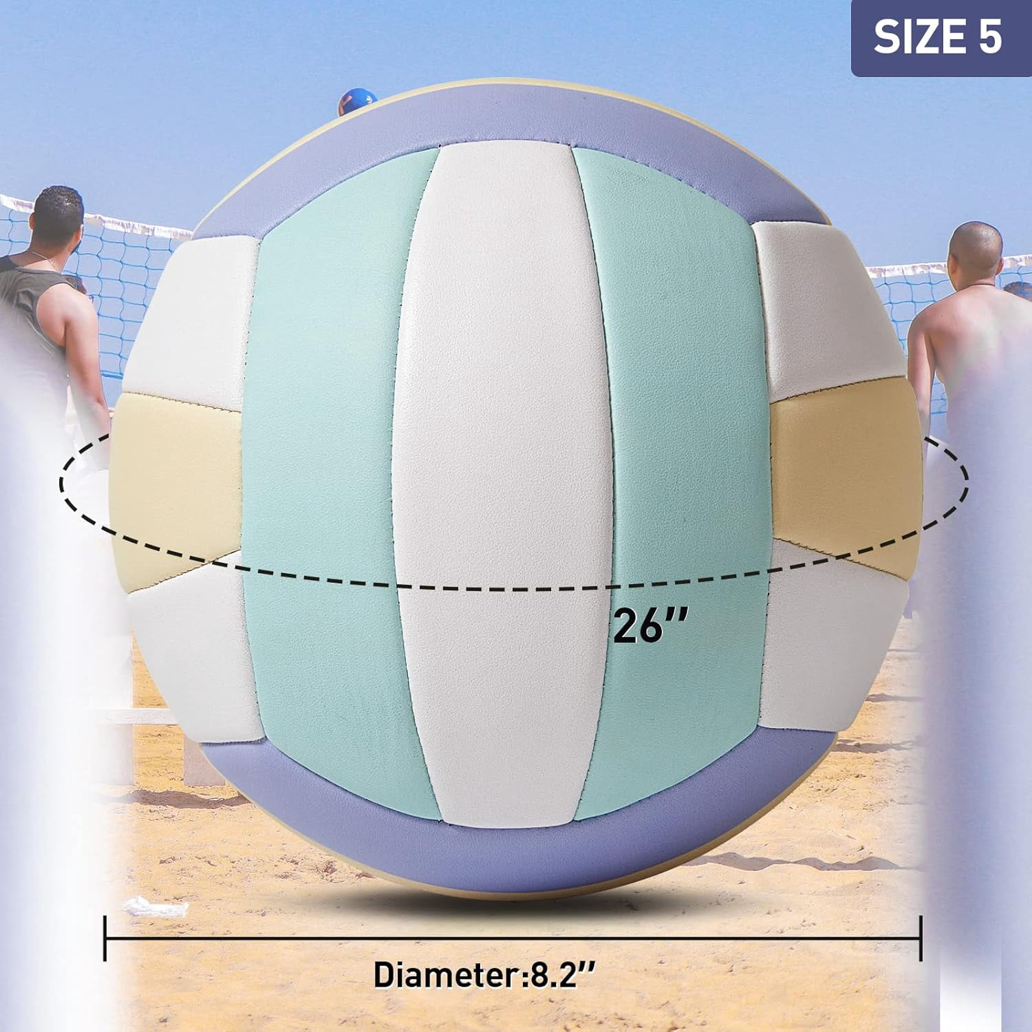 Volleyball, Official Soft Indoor Outdoor Sports Training Game Play Ball