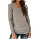 thumbnail image 2 of RKSTN Long Sleeve Shirts for Women Oversized Crewneck Slim Base Layer T Shirt Top Womens Casual Solid Plus Size Round Neck Loose Fits Comfy Cozy Basic Tee Shirt Fall Spring Clothes, 2 of 10