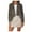 Khaki, variant on Clearance LYXSSBYX Cardigan for Women Womens Color Long Sleeve Temperament Collar Color Deerskin Fleece Casual Small Coat