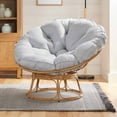 thumbnail image 6 of Better Homes & Gardens Emma Papasan Accent Chair, Gray Linen, 6 of 8