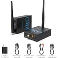 thumbnail image 2 of 1Mii 2.4GHz Wireless Audio Transmitter and Receiver (1 TX+1 RX), HiFi Audio, 20ms Low Latency, 328ft Long Range Wireless Kit for Speaker/Stereo/Soundbar, Optical/Coaxial/3.5mm(RCA) Ports, 2 of 8