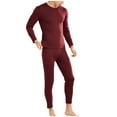 thumbnail image 2 of Pitauce Thermal Underwear for Men Fleece Lined Long Johns Mens Warm Top and Bottom Set Base Layer for Cold Weather, 2 of 6