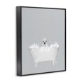 thumbnail image 2 of Stupell Industries Rustic Lodge Alpaca Blue Bath Cute Black Framed Giclee Art, 24 x 30, by Leah Straatsma, 2 of 7