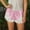 Pink, variant on Satin Silk Shorts Women Y2K Low Rise Lace Trim Pajama Mini Micro Shorts Silky French Knickers Half Pjs Bottom Pajama Shorts (White, M)