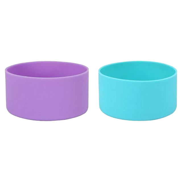 2 Botellas De Agua Con Funda Inferior De Silicona Resistente Al Calor. kusrkot manga inferior