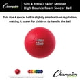 thumbnail image 5 of Champion Sports Rhino Skin Molded Foam Size 4 Soccer Ball, Red, 5 of 6