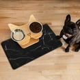 thumbnail image 4 of Dog Food Mats for Floors Super Absorbent, Pet Cat Food Mat - Non Slip Dog Bowl Mats for Food and Water, Eco-Friendly Boho Dog Placemats Feeding Mat, 4 of 6