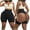 Black, variant on WMTBSRSW Booty Shapewear Shorts for Curvy Women Tummy Control Underwear Butt Lifting Panties Shapewear High Waisted Faja Body Shaper Girdle