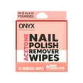 thumbnail image 2 of (4 pack) ONYX Professional® 2-in-1 Acetone Remover Wipes, Travel-Friendly, 10 Count, 2 of 10
