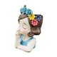 thumbnail image 5 of Maceta de niña, florero, escultura, regalo vívido, decorativo, lindo organizador de plantas Abrigo azul, 5 of 9