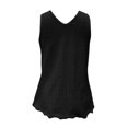 thumbnail image 5 of FUYUDY Women Shirts Summer Solid Color Loose Neck Lace Sleeveless Tops Casual Blouse Tee Shirt Versatile Female Dailywear, 5 of 5