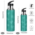 thumbnail image 2 of Insulated Stainless Steel Sports Water Bottle With Straw and Handle,Minimalist Art Style Ideal for Outdoor Use 600 ml Weaving, 2 of 7