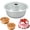 D, variant on 1 Pack 4.5-Inch Round Tube Cake Pan, Non-Stick Fluted Ring Mold, Aluminum Alloy Chiffon and Pound Cake Pan with Hollow Center for Baking, 12x5 cm (D)