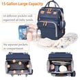 thumbnail image 3 of Mochila para pañales Astro Alan Baby Changing Station, azul, 3 of 7