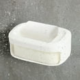 thumbnail image 4 of Double soap dish with drain, soap dish, container box, box holder, detachable slotted drain dish, 4 of 5