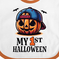 thumbnail image 4 of Inktastic My 1st Halloween Boys Pumpkin Boys Baby Bib, 4 of 4
