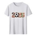 thumbnail image 4 of Women's 2026 USA Canada Mexico Soccer Graphic Tee Short Sleeve Crew Neck T-Shirt Sportswear Casual Fan Top For Match Day Celebrations, 4 of 5