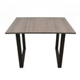thumbnail image 2 of CASA FERRO Comedor moderno para 4 personas, patas de acero negro horneado - Blanco y MDF color Nogal. (CON 4 SILLAS EAMES BLANCAS). CASA FERRO Comedor estilo Industrial, 2 of 4