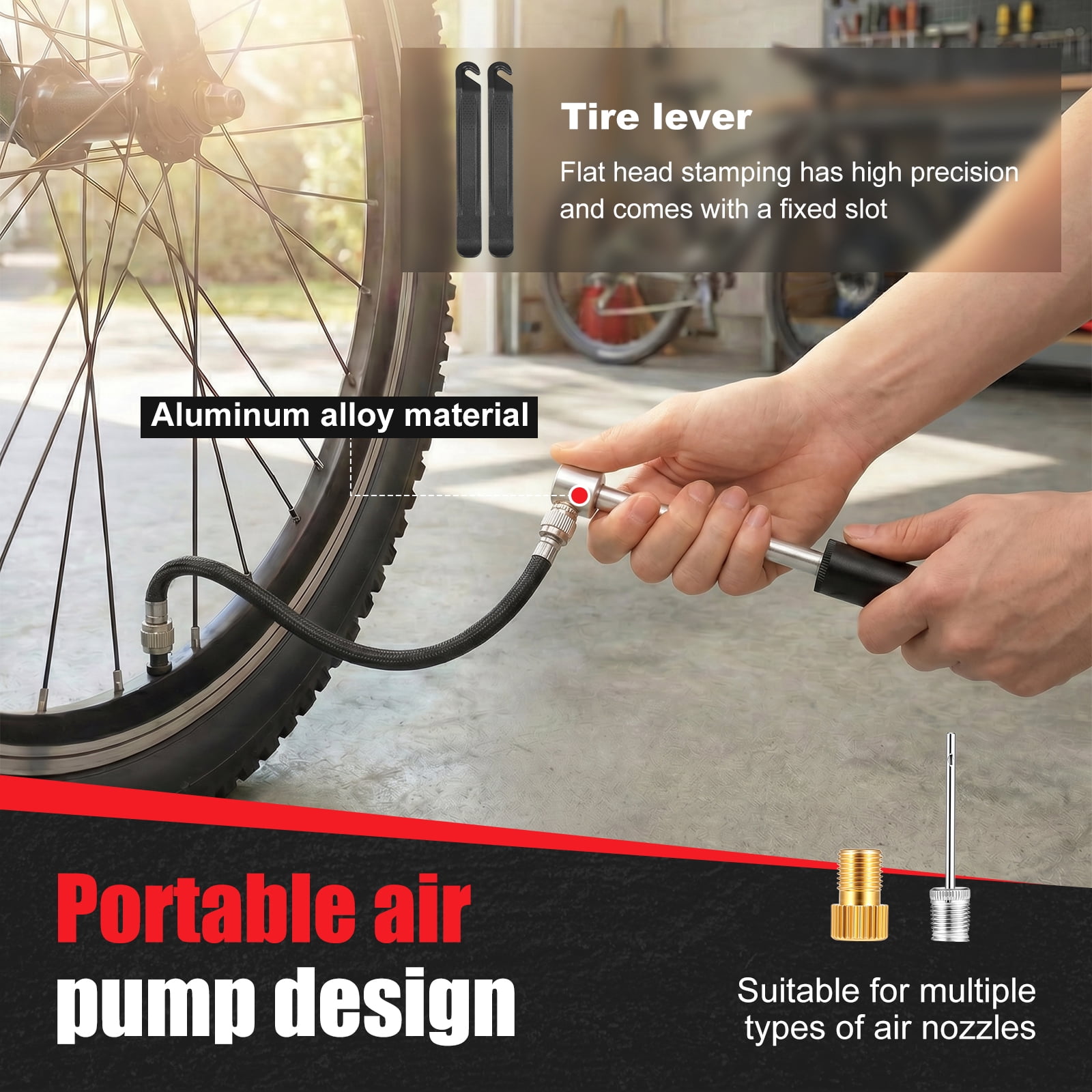 Bike Repair Tool Kit with 10 S2 Steel Bit Multitool for Bicycle MTB Road Cycling Portable Multifunction Tool Set in One Safety Kit
