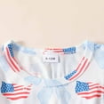 thumbnail image 4 of Gubotare Toddler 4th of July Dress Toddler Girl Dresses Flutter Sleeve Summer Clothes School Outfit Girls Casual Swing Ruffle Dress (White,Size 3-4 Years), 4 of 5