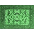 thumbnail image 1 of Ahgly Company Indoor Rectangle Oriental Emerald Green Industrial Area Rugs, 2' x 4', 1 of 4