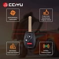 thumbnail image 6 of CCIYU X 1 Flip Key Fob with Key Blade 3 buttons Replacement for 07 08 09 10 11 12 13 for Honda CRV for Accord Coupe for Accord for Crosstour for Insight FIT Series with FCC 35118-TP6-A00, 6 of 6
