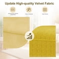 thumbnail image 7 of Walsunny Small Modern Loveseat Sofa, Upholstered Fabric Love Seat with Linen Cushions, Compact and Stylish for Small Spaces, Living Room, Bedroom, Office，Yellow, 7 of 7