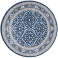 thumbnail image 5 of Alise Rugs Carrington Traditional Oriental Indoor Area Rug Navy 7'10'' Round Border,Oriental 8' Round Living Room,Bedroom,Dining Room Round, 5 of 5