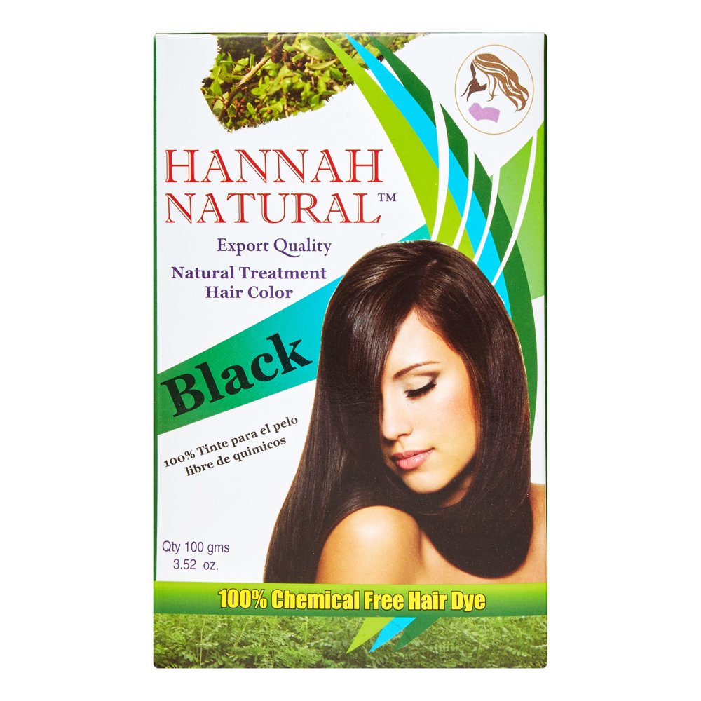 Hannah Natural 100% Chemical Free Hair Dye, Black, 100 g - Walmart.com