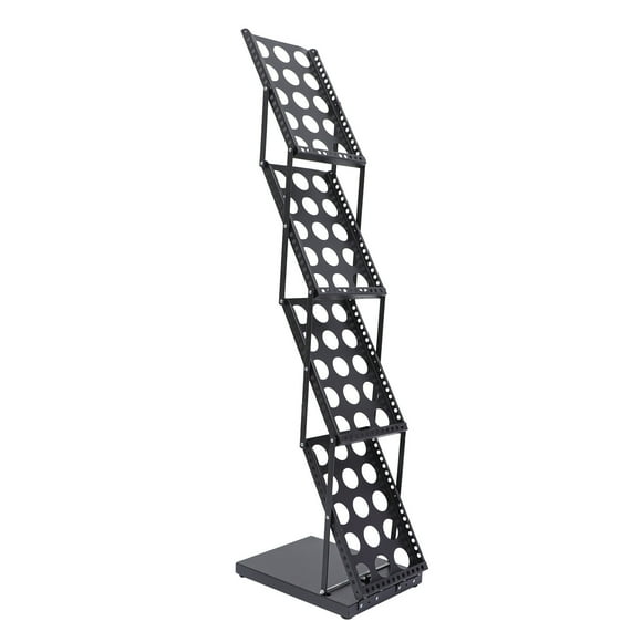 1 soporte plegable para folletos, revistero plegable para ferias comerciales.