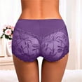 thumbnail image 3 of Aayomet Culottes String pour Femmes sous-Vêtements g String Lingerie pour Femmes Bikini Slip sous-Vêtements Culottes pour Femmes (Violet, G), 3 of 5