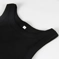 thumbnail image 6 of Womens Sleeveless Racerback High Crewneck,Women’S Ribbed Cotton Razprback Tank Top,Crewneck Top Tank Women(Size:L), 6 of 7
