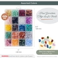 thumbnail image 4 of The Beadsmith Acrylic Beads Assortment – Faux Gemstone Chip Beads, Approx. 1000pc, 20 Colors, Irregular Stone-Look, Jewelry & Bracelet Making Kit, 4 of 8