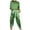 Green, variant on Two Piece Sets for Women Dressy Smooth Satin Half Sleeve Satin Stretchy Comfortable Breathable Gathering Trendy Green Pants Suits Sizes L