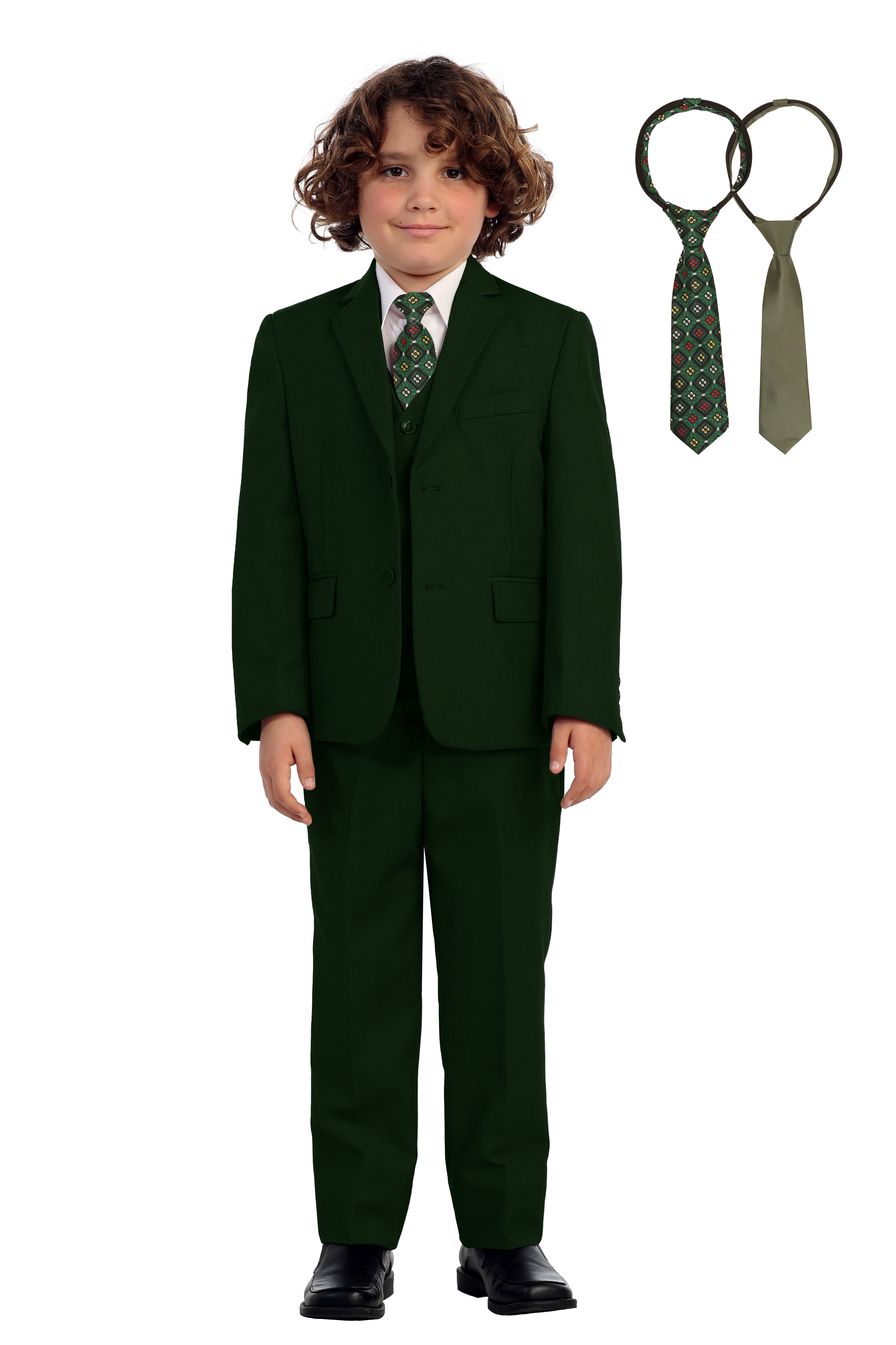 Boys' Gray Formal Suit  3 piece Dresswear suit set with jacket,vest and pants