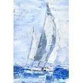thumbnail image 2 of Harper, Ethan 11x14 White Modern Wood Framed Museum Art Print Titled - Blue Sails II, 2 of 4