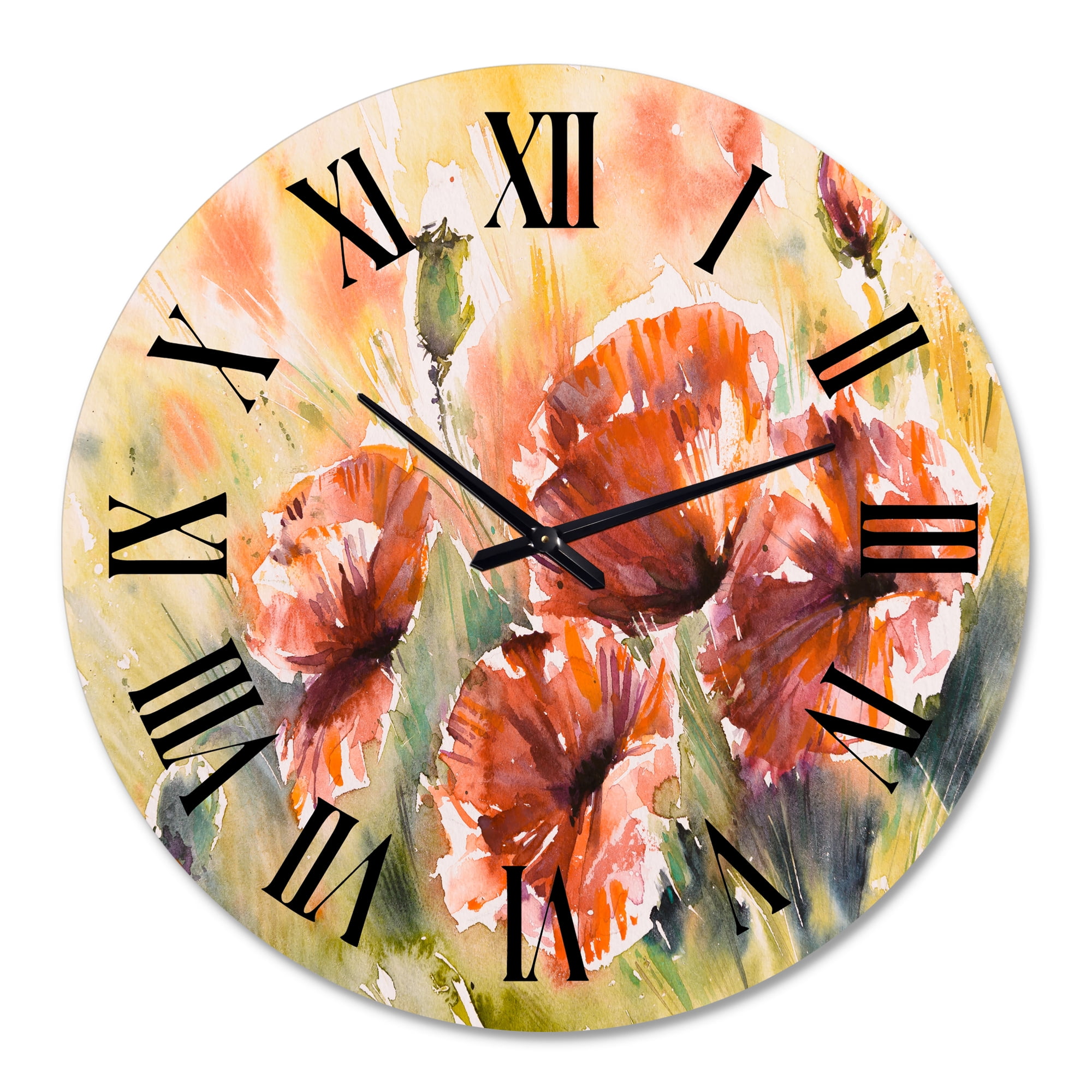 Designart 1 in Quartz Traditional Wall Clock