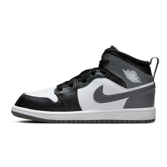 Little Kid's Jordan 1 Mid Black/Iron Grey-White (DQ8424 001) - 13.5