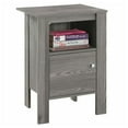 thumbnail image 2 of Accent Table Side End Nightstand Lamp Storage Bedroom Laminate Grey, 2 of 4