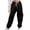 Black, variant on Toddler Girls Boys' Cargo Sweatpants Elastic Waist Drawstring Active Joggers Baggy Lounge Pants with Pockets