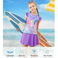 thumbnail image 2 of Lanbubble Girls Tankini Swimsuit Set Ruffle Sleeve 2-Pieces Bathing Suit Mermaid 7-8 Years, 2 of 11