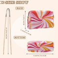thumbnail image 4 of FORMRS Women Crossbody Purse with Chain Strap Vegan Leather Shoulder Handbag, Swirling Lines, 4 of 7