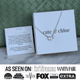thumbnail image 2 of Cate & Chloe Emma 18k White Gold Plated Butterfly Necklace with Heartfelt Message Card, Gift for Daughter, 2 of 9