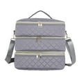 thumbnail image 2 of Gazechimp Carrying Bag Makeup Storage Manicure Tools Travel Nail Polish Organizer Case Gray, 2 of 8