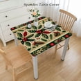 thumbnail image 2 of BANET Red Black Plaid and Bordered Christmas Tablecloth Waterproof Table Cloth in Washable Polyester Tableclothes, Cottage Check Bordered Winter Holiday Print Table Cover, 2 of 7