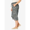 thumbnail image 3 of Woman Within Plus Size Convertible Length Cargo Capri/Bermuda, 3 of 6