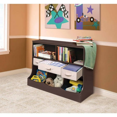 badger basket storage unit with three baskets