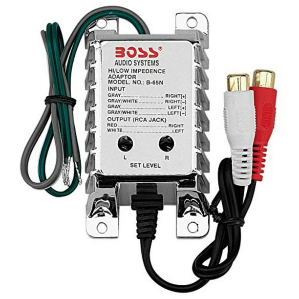 Car Radio Speaker High Low Level Converter Installation Input RCA