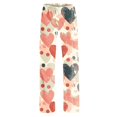 thumbnail image 3 of Burnt Orange Ladies Floral Print Loose Fit Pants Spandex Pants for Women Brunch High Waisted Straight Leg Long Leg Fall Summer Pants 2025 Clothing Y2K 5XL, 3 of 4