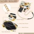 thumbnail image 3 of FORMRS Women Crossbody Purse with Chain Strap Vegan Leather Shoulder Handbag, White Watercolor Sunflowers, 3 of 7